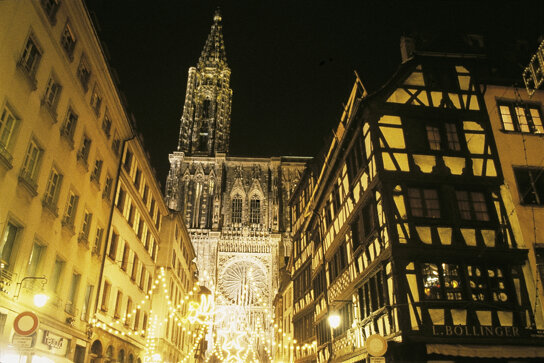 Münster Altstadt nachts