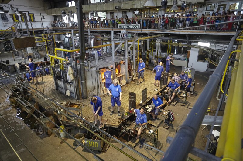 Glasbläserei in Harrachov