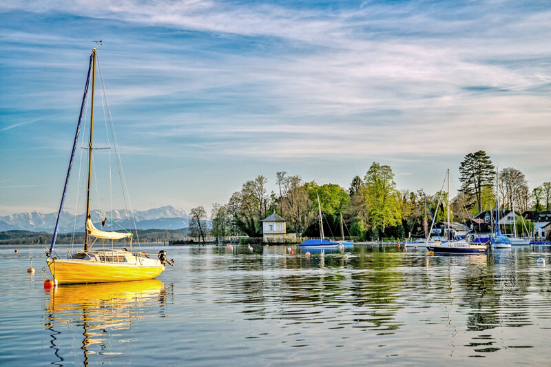 Starnberger See bei Tutzing mit Alpenblick – © GWT Starnberg GmbH, Thomas Marufke