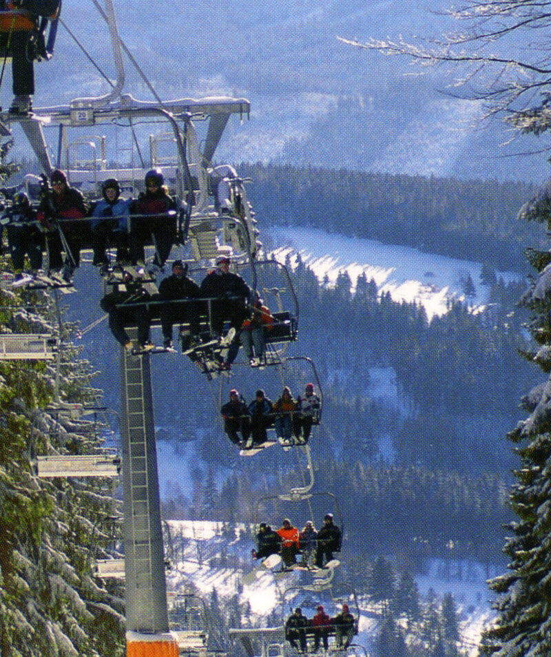 Sessellift im Skigebiet Špicák, Zelezná Ruda