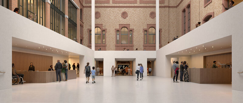 ZKM Zentrum für Kunst und Medien Karlsruhe bei Nacht