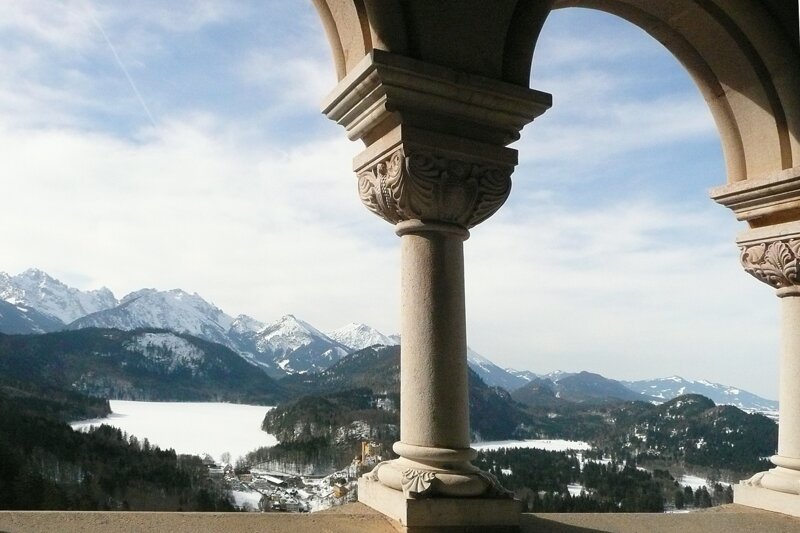 Aussicht vom Schloss Neuschwanstein