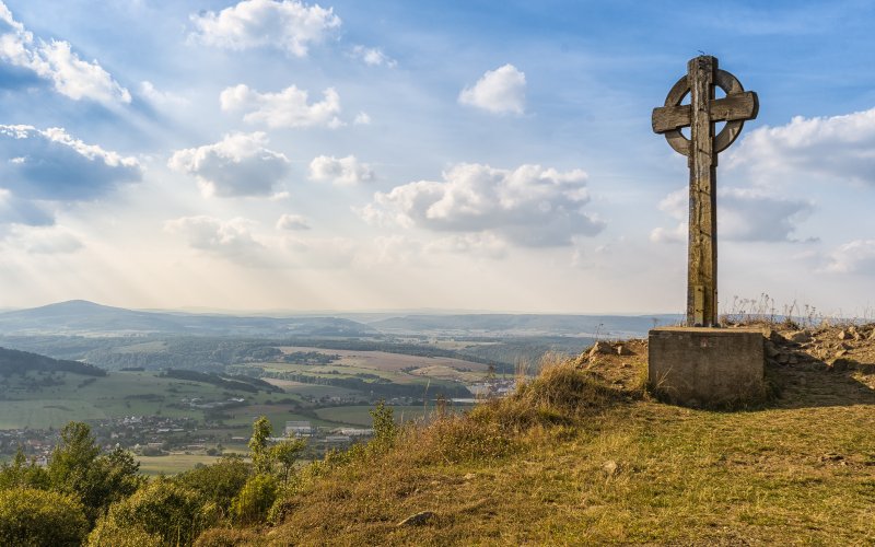 Keltenkreuz Öchsenberg in der Rhön