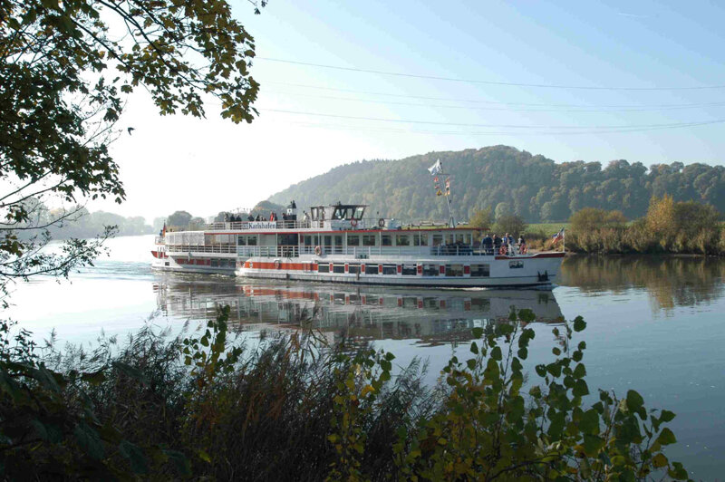 Die Weser bei Hameln im Weserbergland