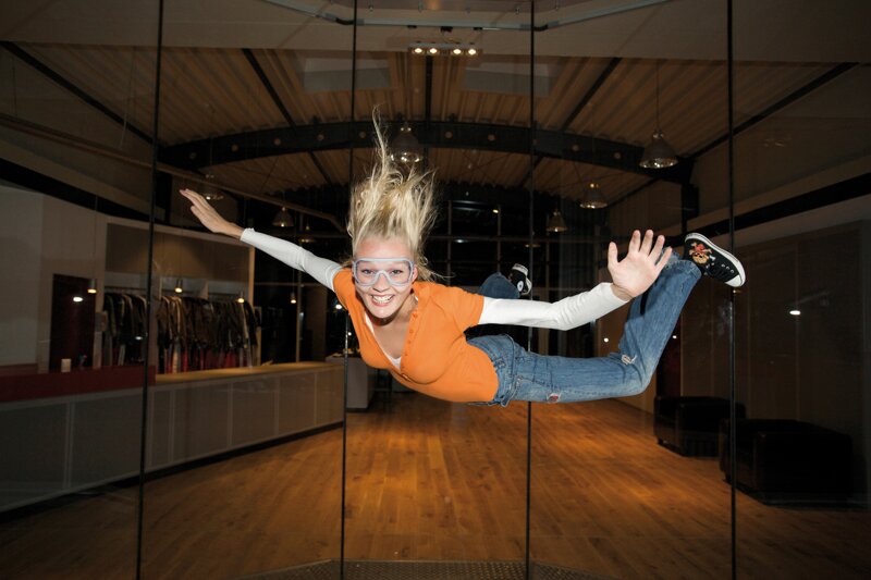 Indoor Skydiving ohne Trainer