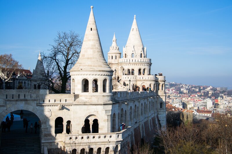Fischerbastei – Blick über Budapest