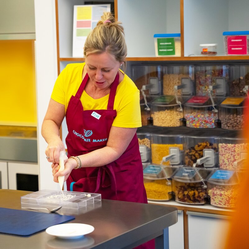 Ritter Sport Ausstellung , eigene Schokolade