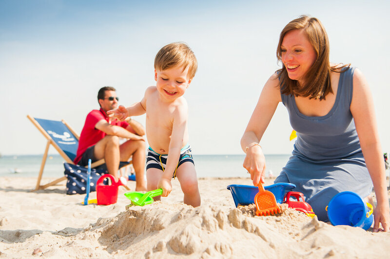 Familie am Timmendorfer Strand