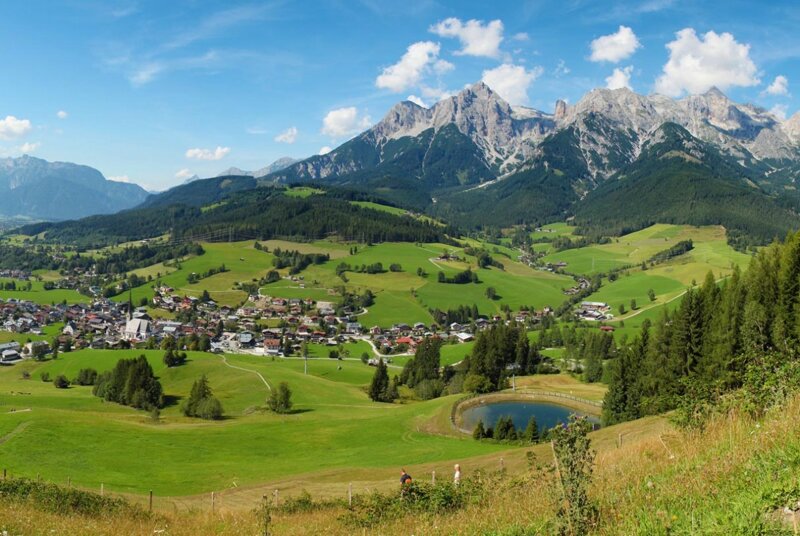 Panoramablick auf das Tal