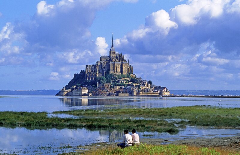 Mont Saint Michel aus der Ferne