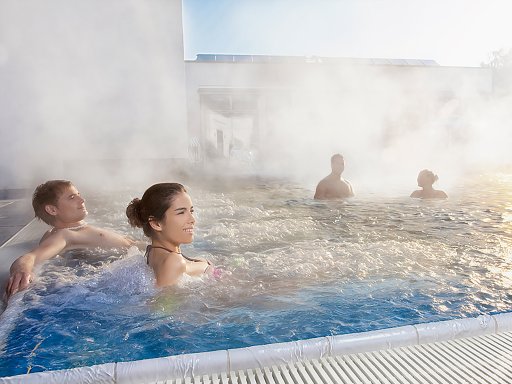 Entspannung pur: Wellness und weißes Gold