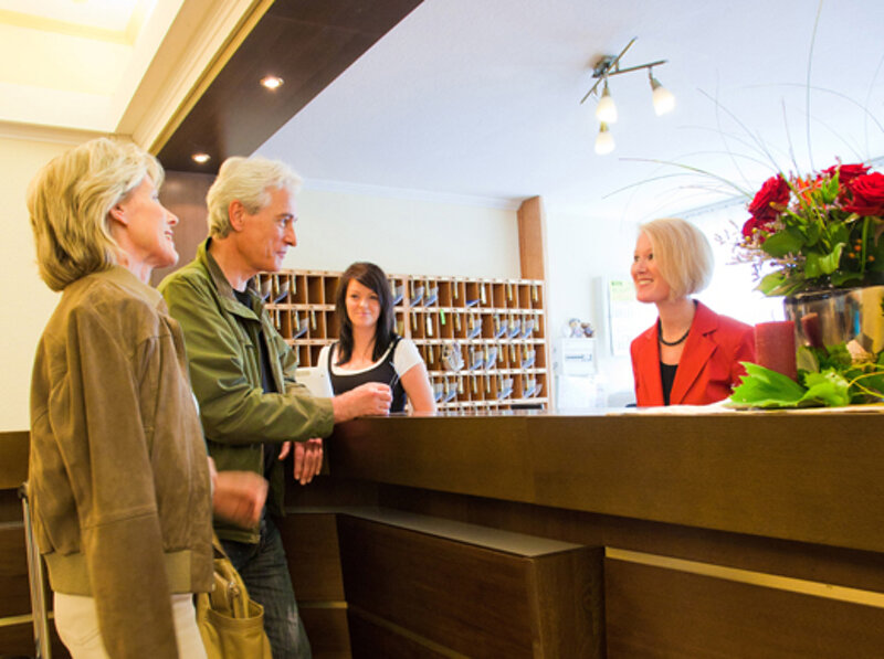 Rezeption des Kurhotels Panland