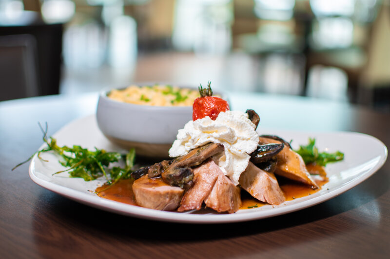 Speisekarte auf Schiefertafeln an der Wand