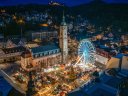 Weihnachtsmarkt mit Blick auf die Wartburg