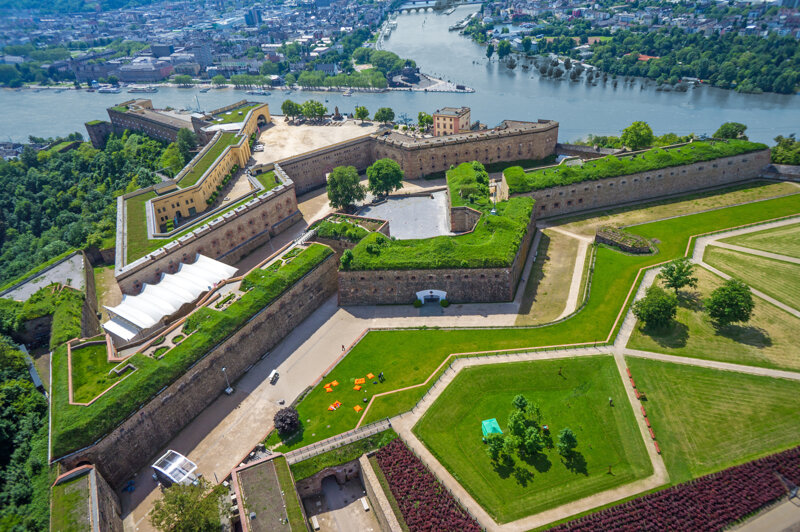 Festung Ehrenbreitstein über Koblenz – Aussichtsplattform mit Panoramablick