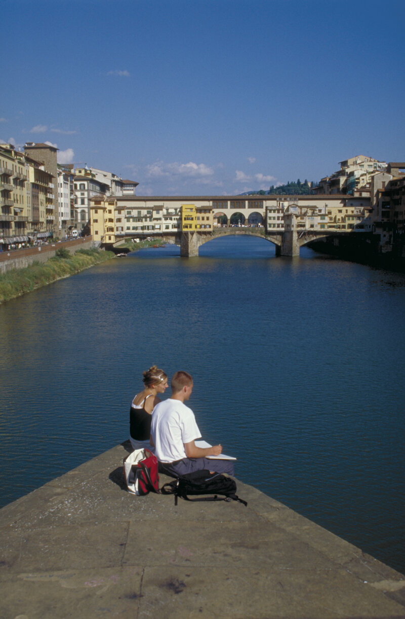 Ponte Vecchio in Florenz, die älteste Brücke der Stadt