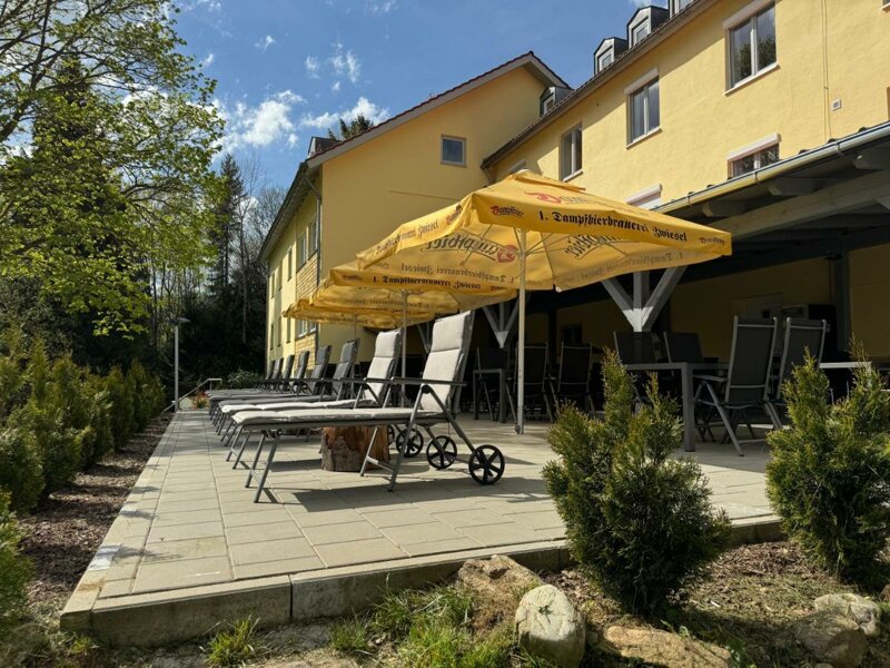 Terrasse Sonnenliegen