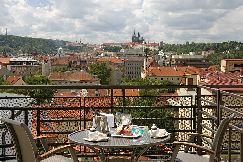 Prag Clarion Hotel Old Town Apartment Terrasse