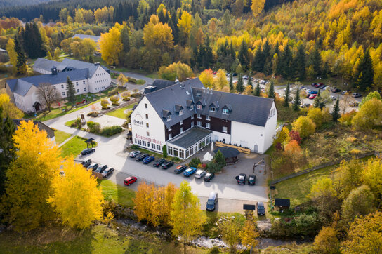 Hotel Alte Schleiferei von oben