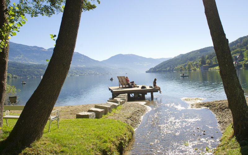 Steg am Millstätter See in Kärnten