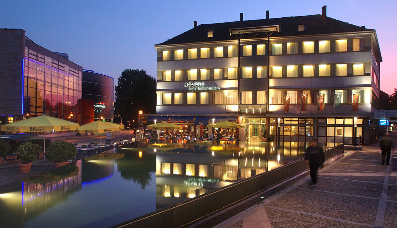 Hotel Hohenzollernbei Nacht