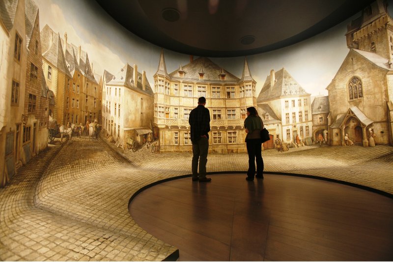Panoramabild im Museum