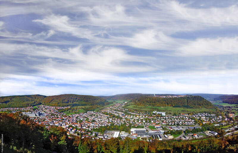 Panorama von Oberkochen, Schwäbische Alb