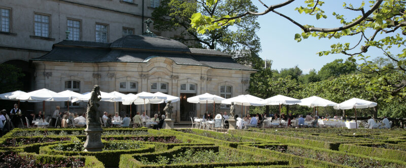 Rosengarten der Neuen Residenz Bamberg