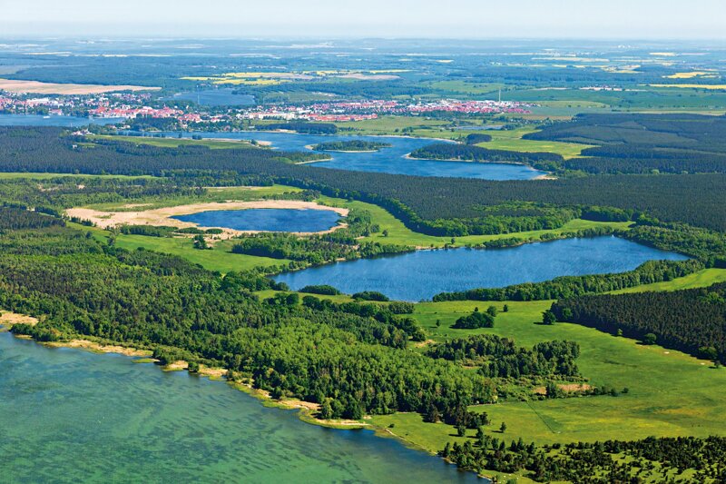 Luftaufnahme Müritz-Nationalpark – Seen und Wälder aus der Vogelperspektive