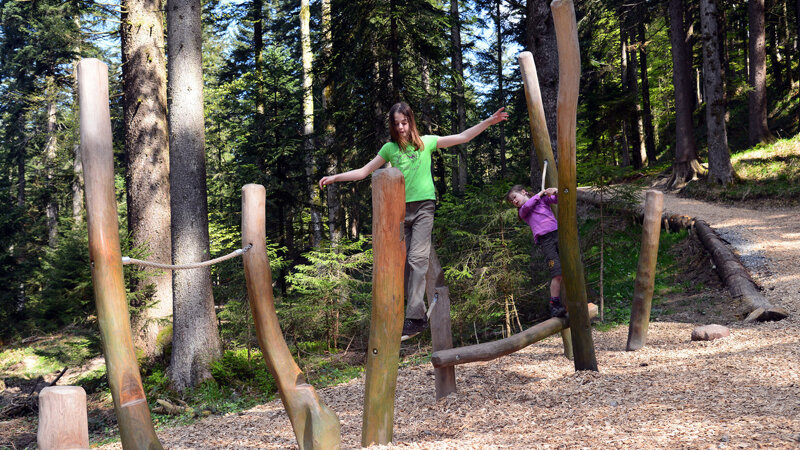 Geschicklichkeitsparcour beim Skywalk Allgäu