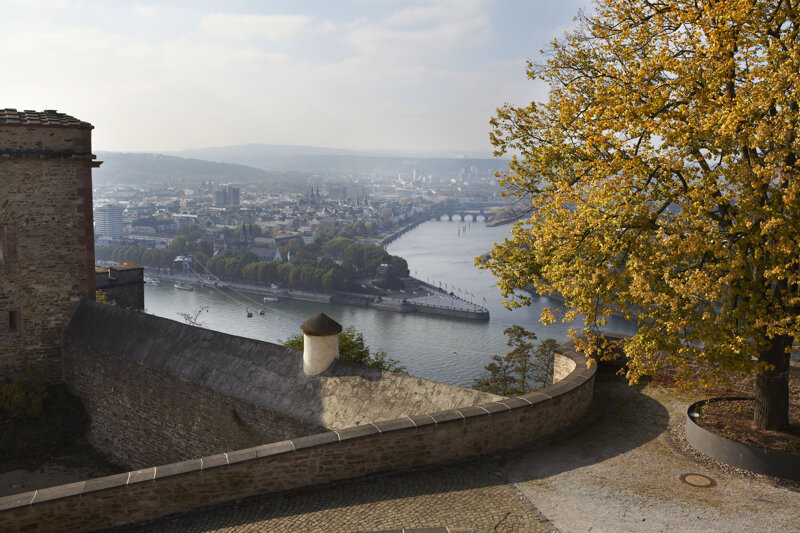 Ausblick von der Festung Ehrenbreitstein
