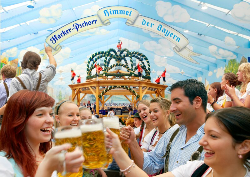 Zelt beim Oktoberfest