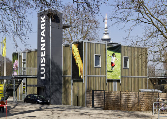 Luisenpark Haupteingang Friedensplatz