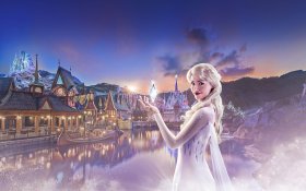 hd19647 31.12.2027 Disney  Elsa die Eiskönigin vor Arendelle
