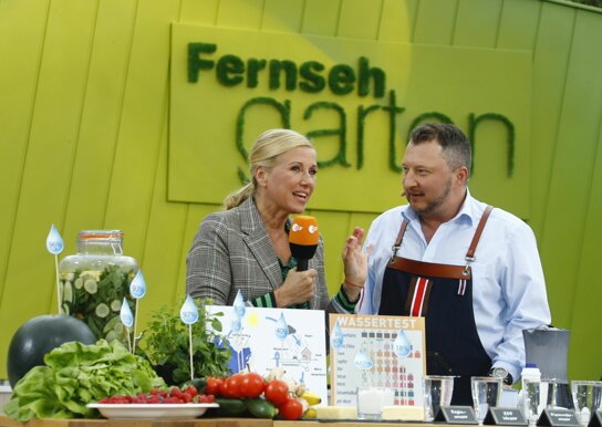 Andrea Kiewel mit Foodexperte Sebastian Lege © ZDF, Ralph Orlowski