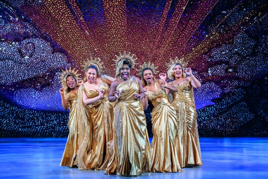 Musen in Gold © Johan Persson, Disney, Stage Entertainment