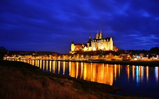 Albrechtburg Meissen abends c Schlösserland Sachsen