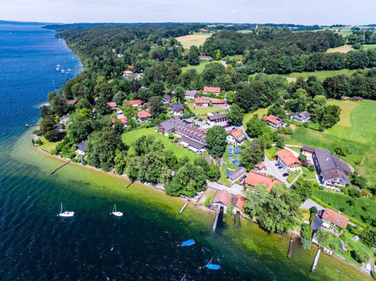 Luftaufnahme Landhotel Huber am See