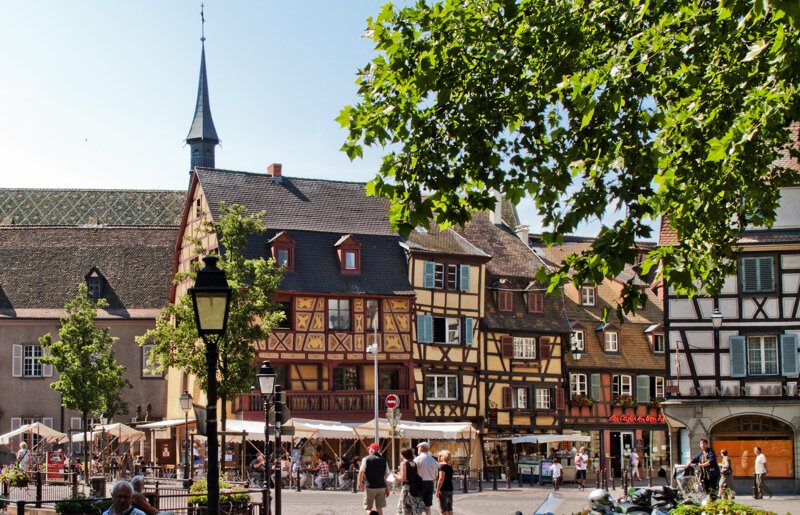 Colmar Marktplatz Fachwerk