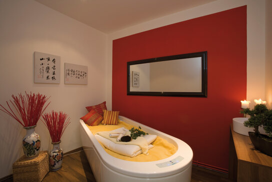 Wasserbett im Wellnessbereich