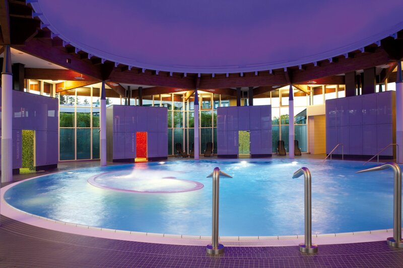 Erlebnisbereich am Abend im Panoramabad Freudenstadt