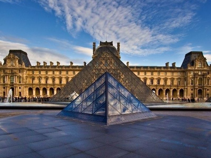 Blick über den Champ de Mars in Paris