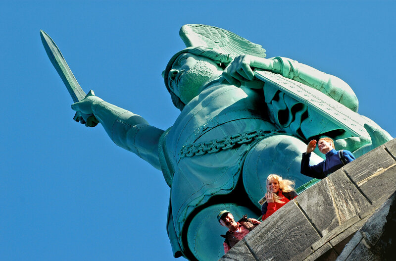 Hermannsdenkmal bei Detmold im Teutoburger Wald