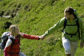 wandern zu zweit