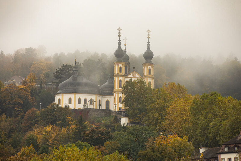 Blick über die Würzburger Altstadt vom Nikolausberg