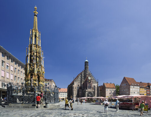 Hauptmarkt und Schöner Brunnen