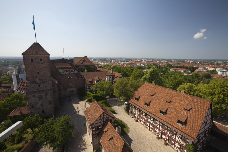 Ausblick vom Sinwellturm, Kaiserburg