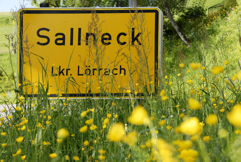 Ortsschild Sallneck