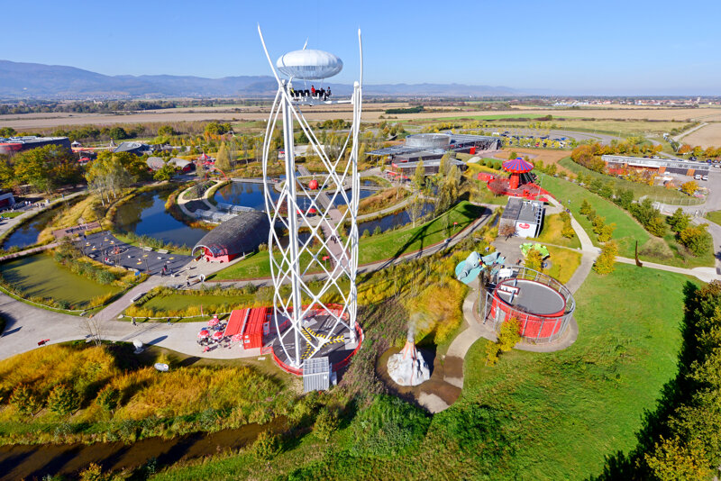 Parc du Petit Prince Luftaufnahme Ungersheim Elsass