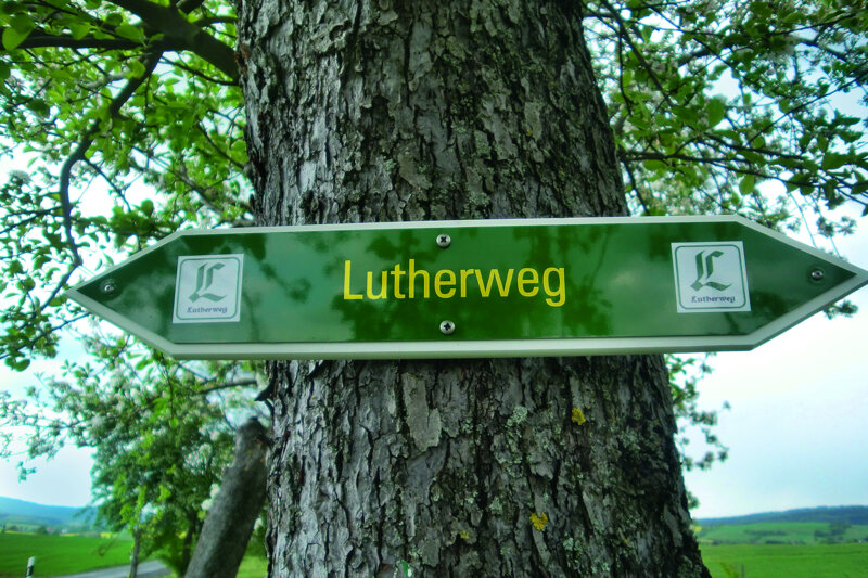 Schild Lutherweg